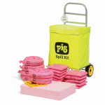 Kit di intervento PIG® con sacco su carrello a ruote – Linea HAZ-MAT